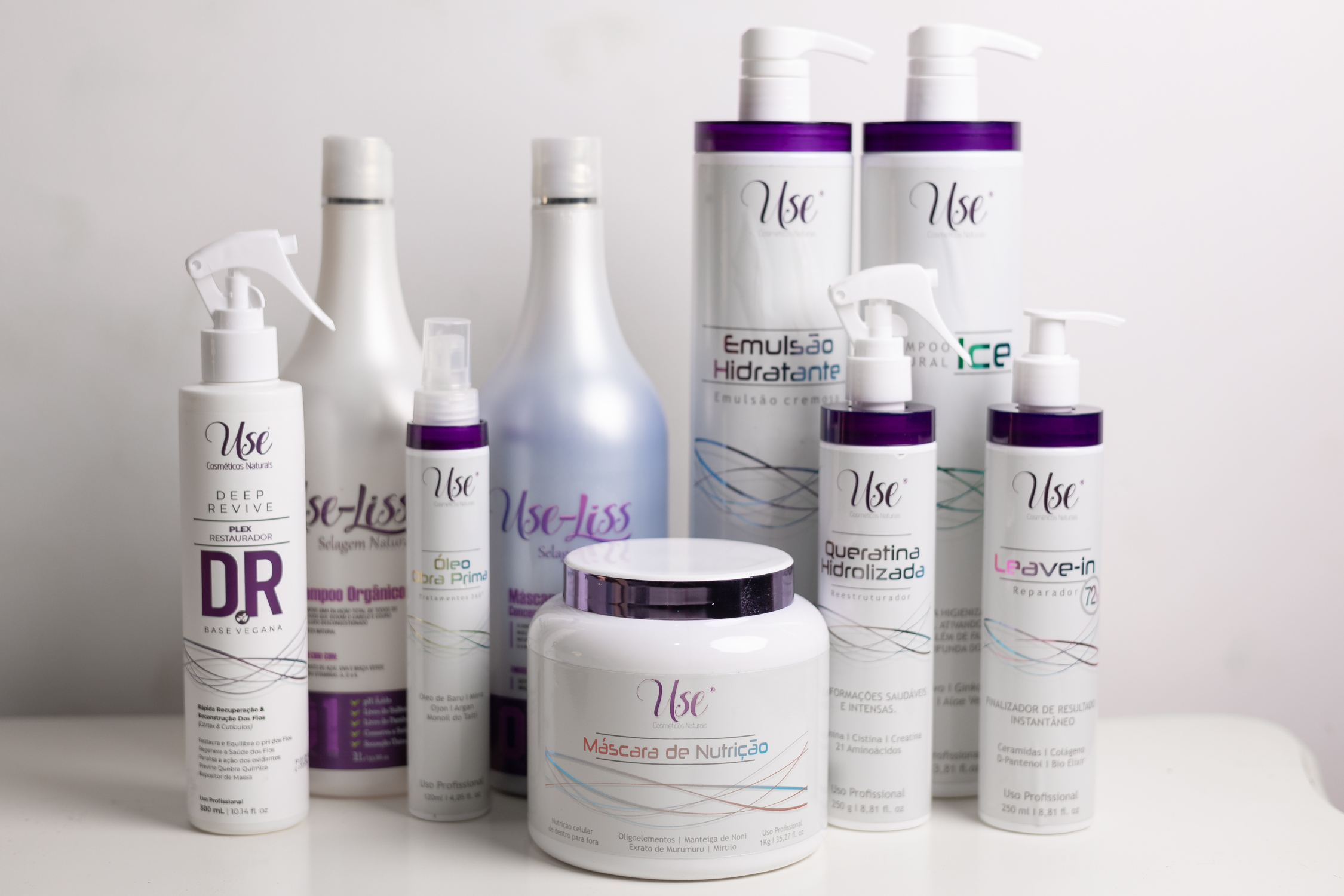 Linha completa Use Cosméticos Naturais
